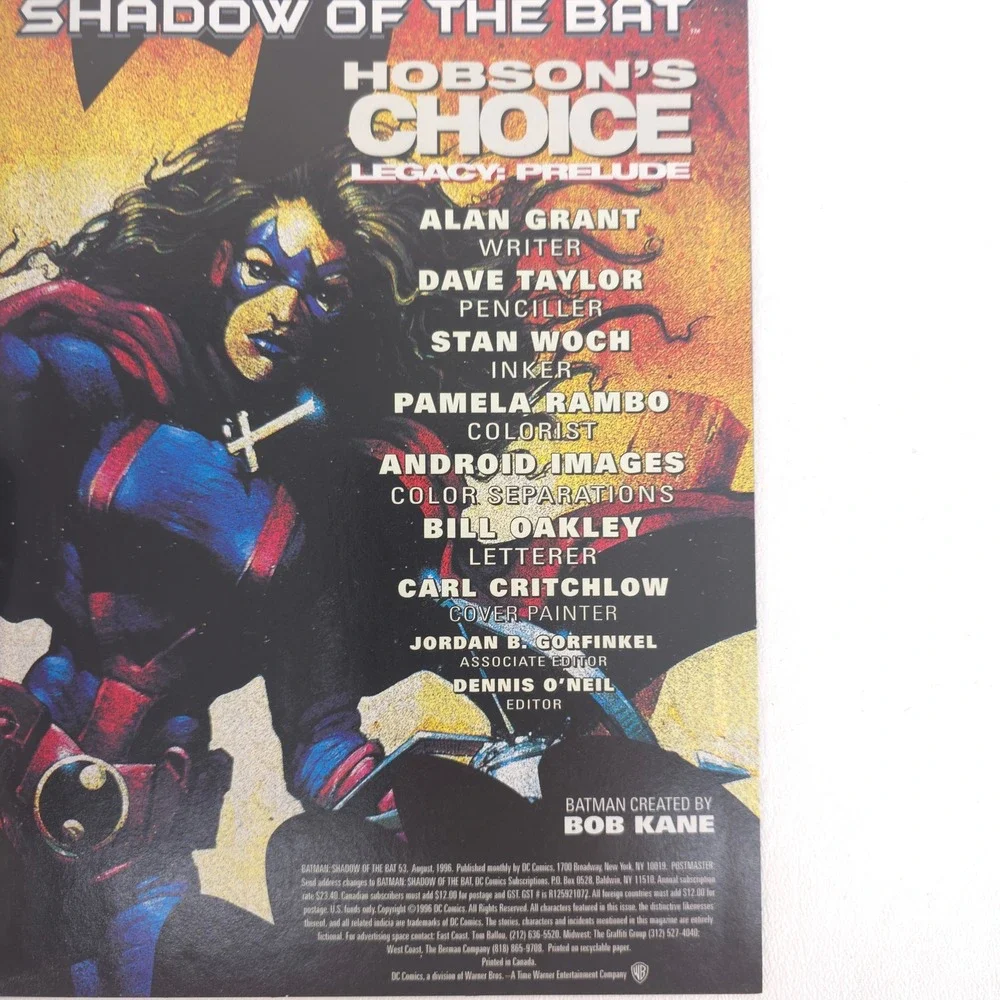 Batman Shadow of the Bat Comic Lot 1995–1996 Issues‎ 36, 46-48, 53, 55, Annual 2
